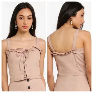 NWT Cotton On Lizzy Lace Up Crop Top Size Medium Sexy